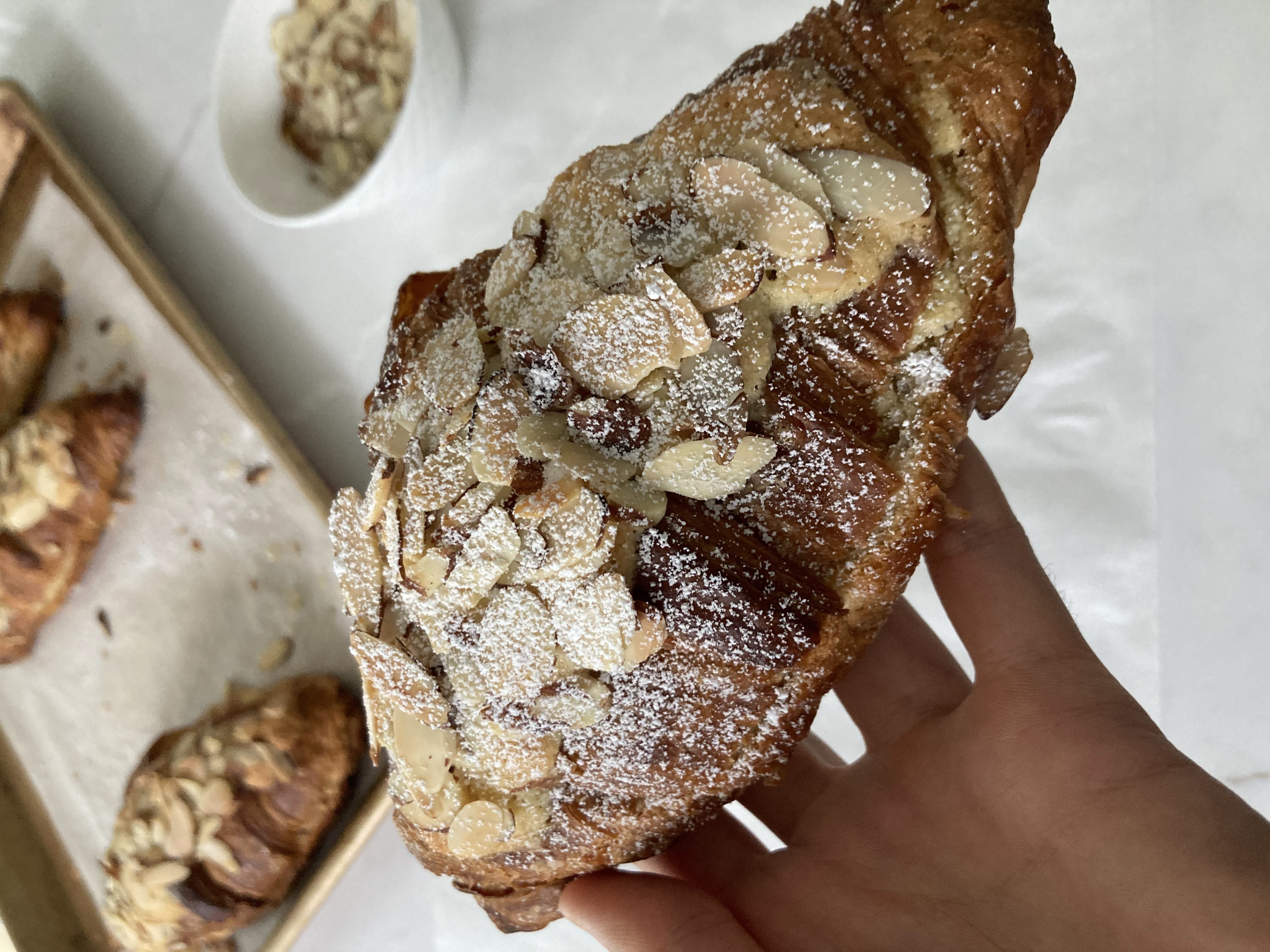 Croissants aux Amandes (Twice Baked Almond Croissants) 